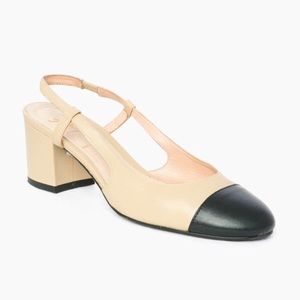 NWT Tuckernuck French Sole Baton Sling Back Heels